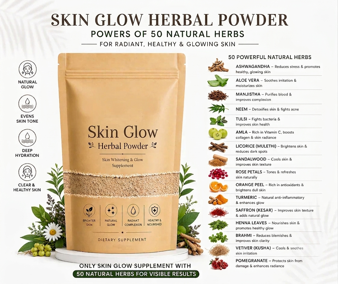 Bari Eid Bari Sale - Skin Glow up Herbal Powder - 50% off